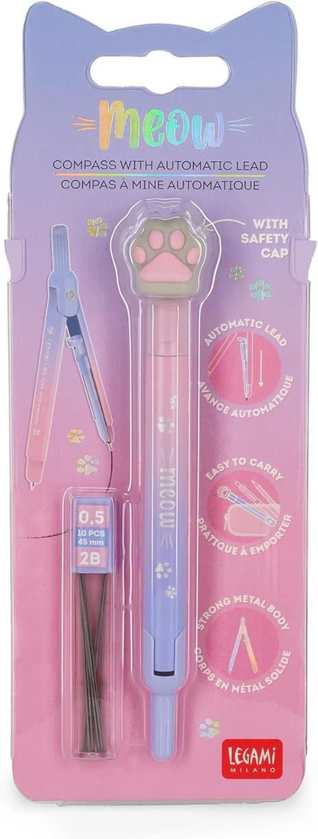 Compasso con Mina Automatica Kitty di Legami