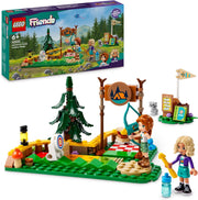 LEGO Friends Tiro con l'Arco al Campo Avventure, Giochi Sportivi per Bambine e Bambini da 6 Anni in su con Arco e Frecce Giocattolo, 2 Mini Bamboline e un Procione, Idee Regalo di Compleanno 42622