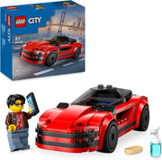 LEGO City Auto Sportiva Rossa - Macchina Giocattolo da Corsa, Giochi Educativi per Bambini e Bambine da 5 Anni in su - Idee Regalo per Compleanni e Feste - Include Minifigure e Accessori - 60448