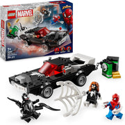 LEGO | Marvel Spider-Man Contro Muscle Car di Venom - Macchina Giocattolo da Costruire con 3 Minifigure, Giochi per Bambini da 7 Anni Fan dei Supereroi, dei Veicoli e dei Modelli di Auto 76309
