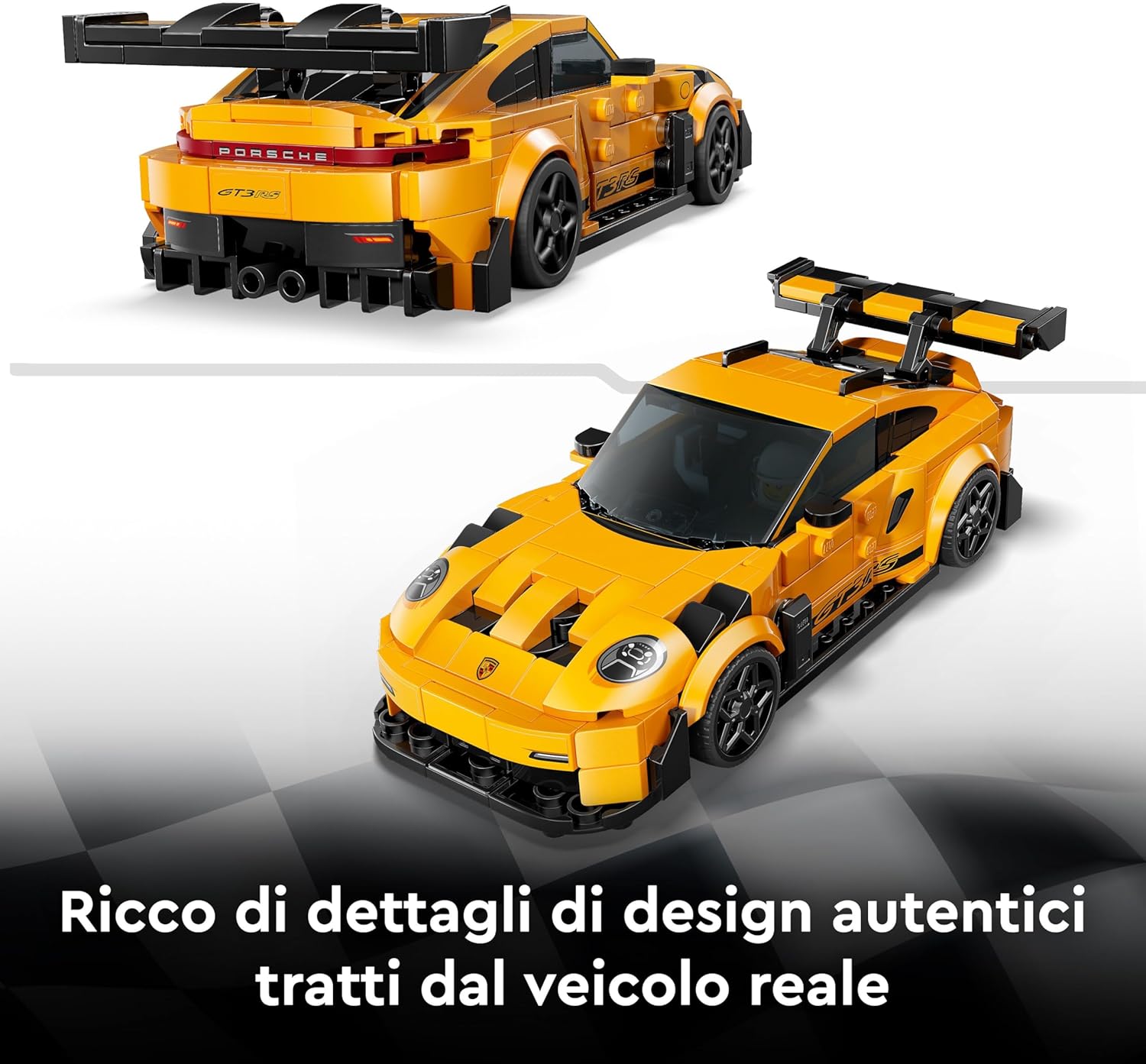LEGO Speed Champions Super Car Porsche 911 GT3 RS - Modellino di Auto con Minifigure del Pilota - Macchina Giocattolo per Bambini da 9 Anni - Regalo di Compleanno - 77239