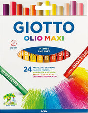 GIOTTO Olio Maxi - Astuccio da 24 Pastelli a Olio Maxi