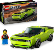 LEGO Speed Champions Sports Car Dodge Challenger SRT Hellcat - Modellino di Auto da Corsa - Macchina Giocattolo con Minifigure del Pilota - Regalo da Collezione per Bambini da 9 Anni - 77237