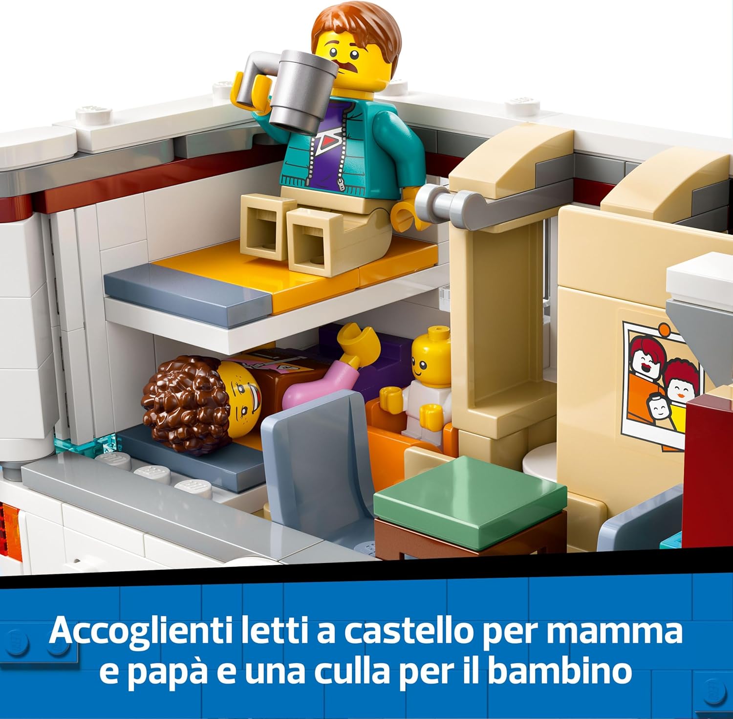 LEGO City Camper Van delle Vacanze d’Avventura - Veicolo Giocattolo da Costruire, Giochi per Bambini e Bambine da 6 Anni con 3 Minifigure e Accessori - Idee Regalo per Compleanni e Feste - 60454