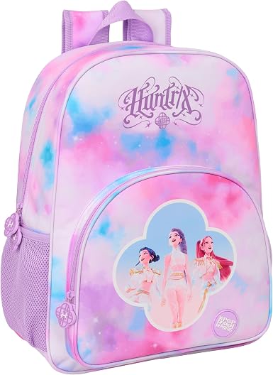 K-POP Demon Hunters - ARTIST - Zaino scuola per bambini, zaino per bambini, zaino per bambini, adattabile al carrello, ideale per bambini in età scolare, comodo e versatile, resistenza, 33 x 14 x 42