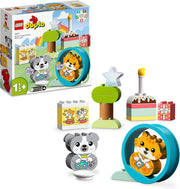 LEGO DUPLO Il Mio Primo Cagnolino e Gattino con Suoni, Set con Mattoncini Grandi, Animali Giocattolo da Costruire con Funzioni Sonore, Giochi per Bambini e Bambine da 18 mesi con Gatto e Cane 10977