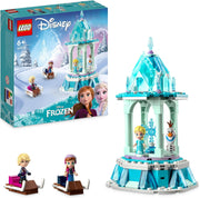 LEGO Disney Frozen La Giostra Magica di Anna ed Elsa, Giocattolo Ispirato al Castello di Frozen con Micro Bambolina della Principessa e Olaf, Giochi Regalo per Bambini e Bambine dai 6 Anni in su 43218