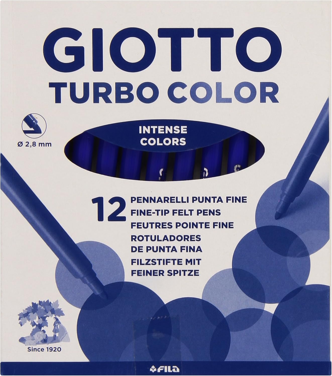 Giotto  Turbo Maxi Marcatore, Scatola da 12