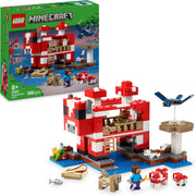 LEGO Minecraft La Casa del Mooshroom Giocattolo - Set di Costruzioni con Figura di Steve, Mob, Tavolo per Crafting e Fattoria - Regalo per Gamer, Bambine e Bambini da 8 Anni in su 21270