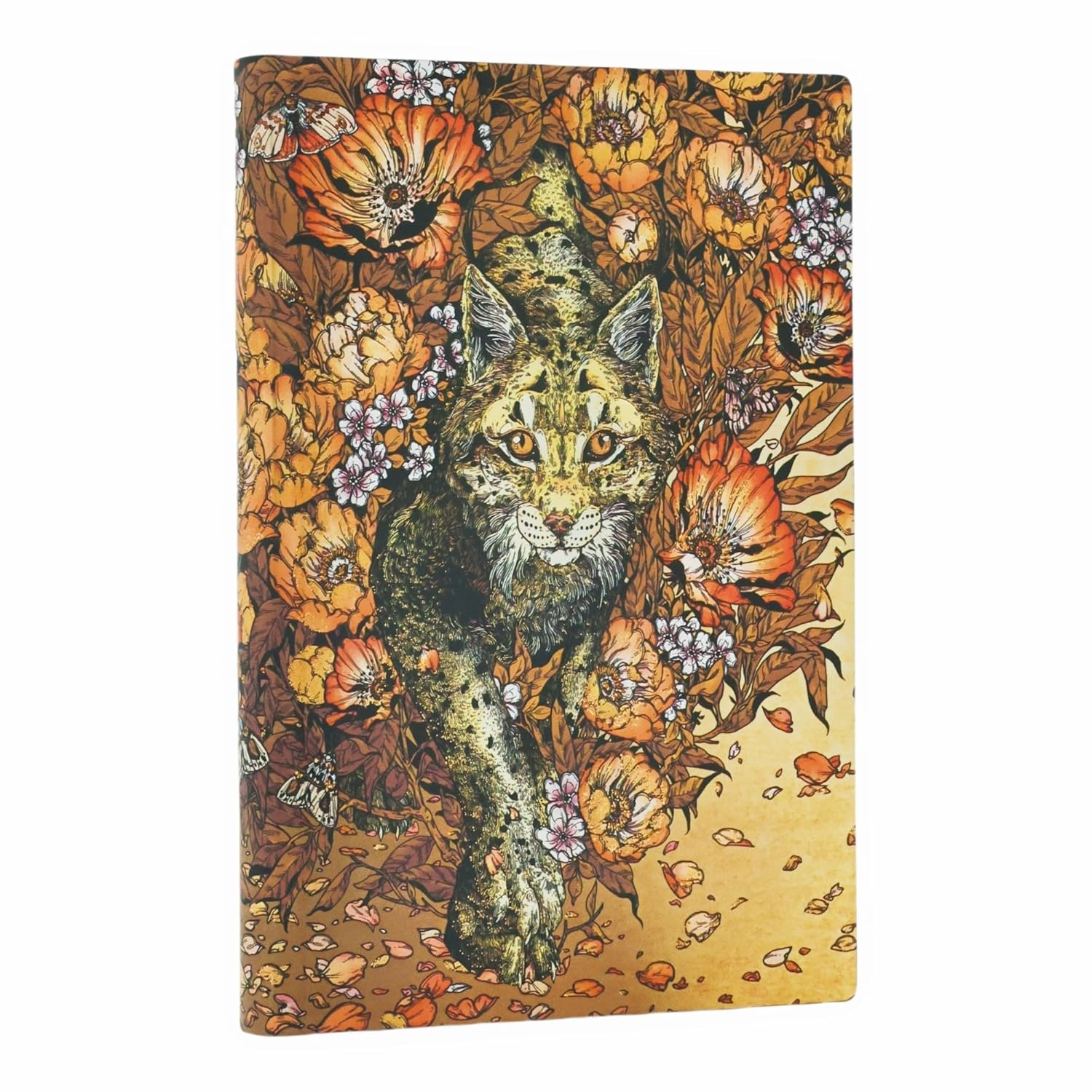 Paperblanks - Lynx Rising - Erica Williams Art - Softcover Flexi - Mini - Unlined - Elastic Band - 208 Pg - 80 Gsm
