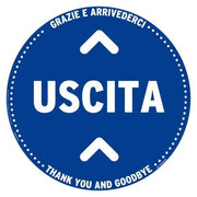 Cartello Tondo Calpestabile Uscita - Buffetti