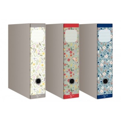 Raccoglitore Buffetti Living Fiori Dorso 8 Cm - Fantasie Assortite