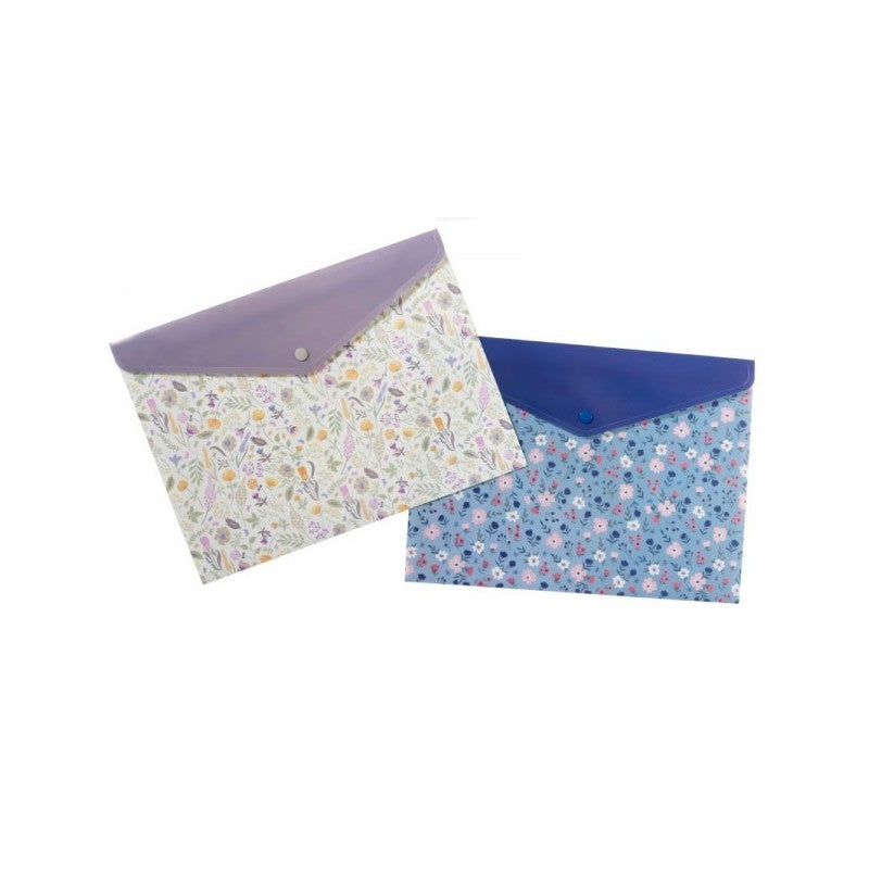 Buste Con Bottone Buffetti Living Fiori - 21x29,7 Cm – Fantasie Assortite