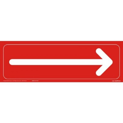 Cartello Adesivo Calpestabile Freccia - Buffetti