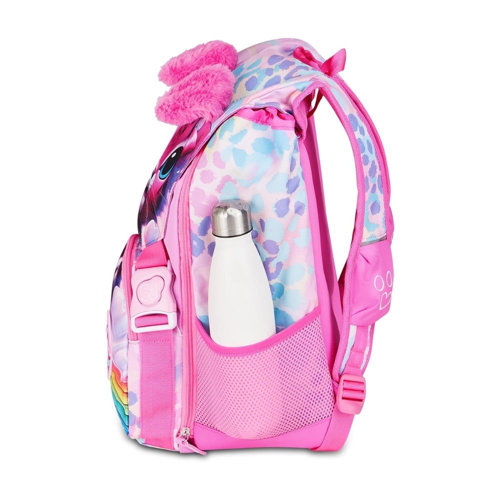 Sj Gang Style Jam Gang Zaino Scuola Estensibile Big Heart Buddy Girl - Rosa, 24 L