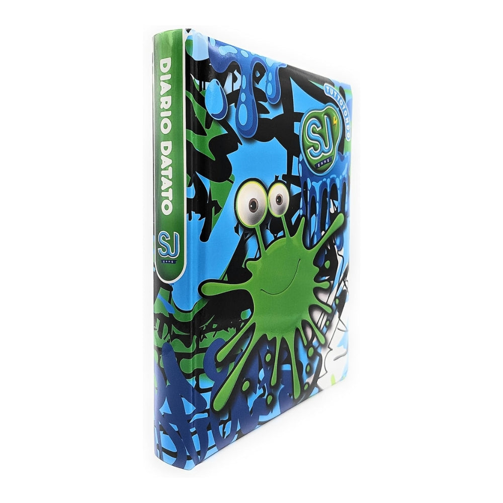Diario Standard Giornaliero SJ Gang Boy, Datato 2025-2026, 10 Mesi - Fantasie Assortite