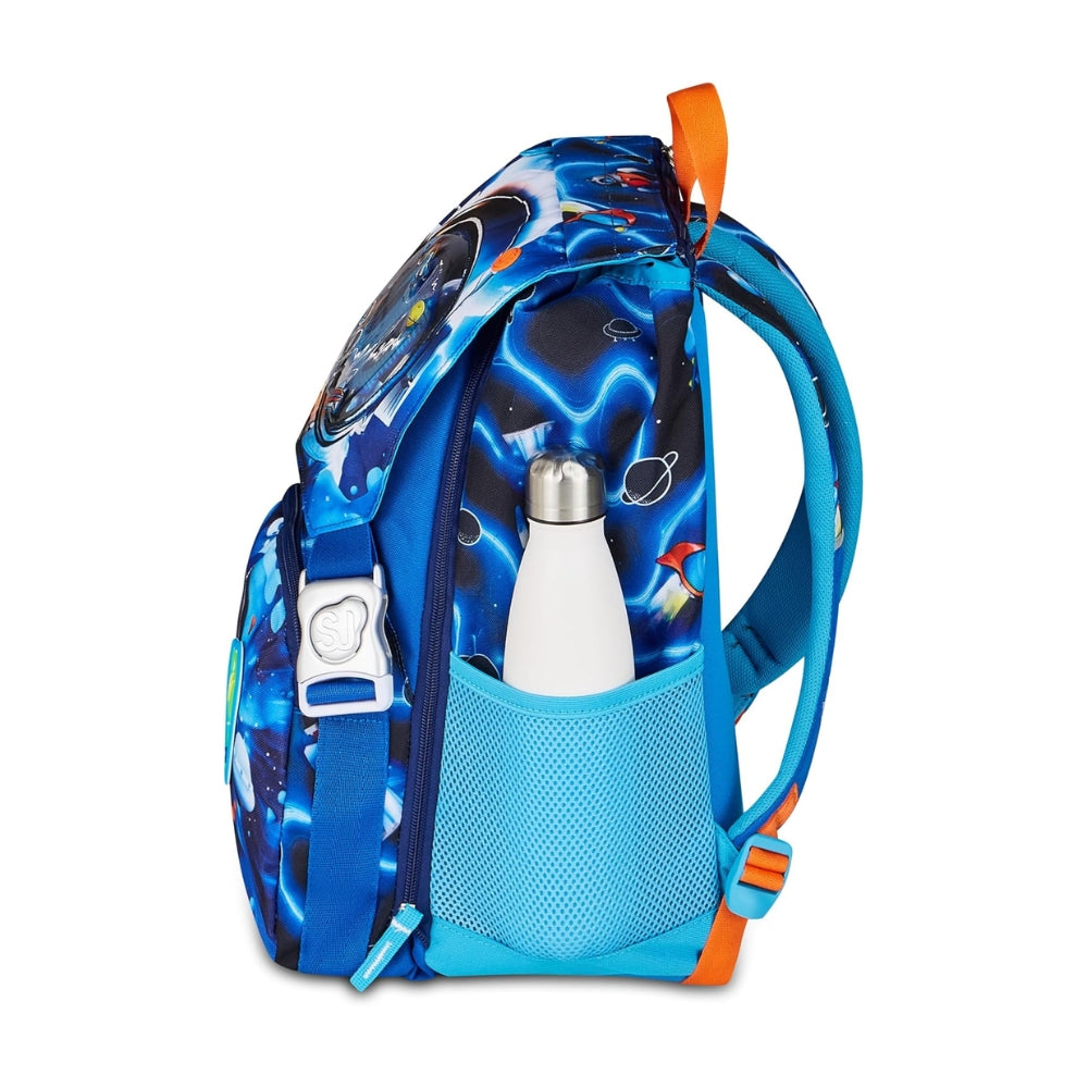 Sj Gang Style Jam Gang Zaino Scuola Estensibile Big Space Led Boy – Blu, 24 L