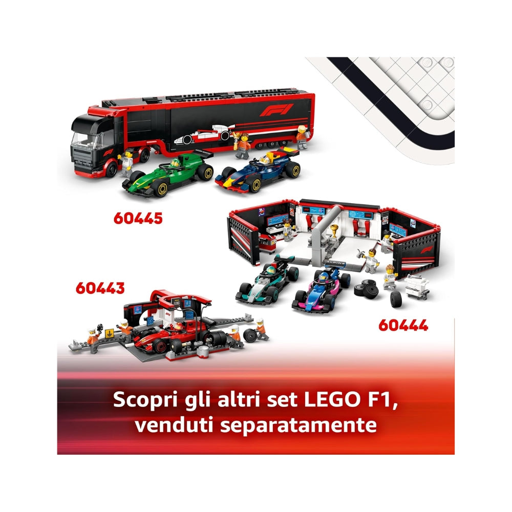 LEGO City Pilota e Monoposto McLaren F1 - Modello di Macchina Giocattolo da Formula 1 con Minifigure - Idea Regalo per Bambini e Bambine da 6 Anni in su o per Adulti Fan delle Auto da Corsa - 60442