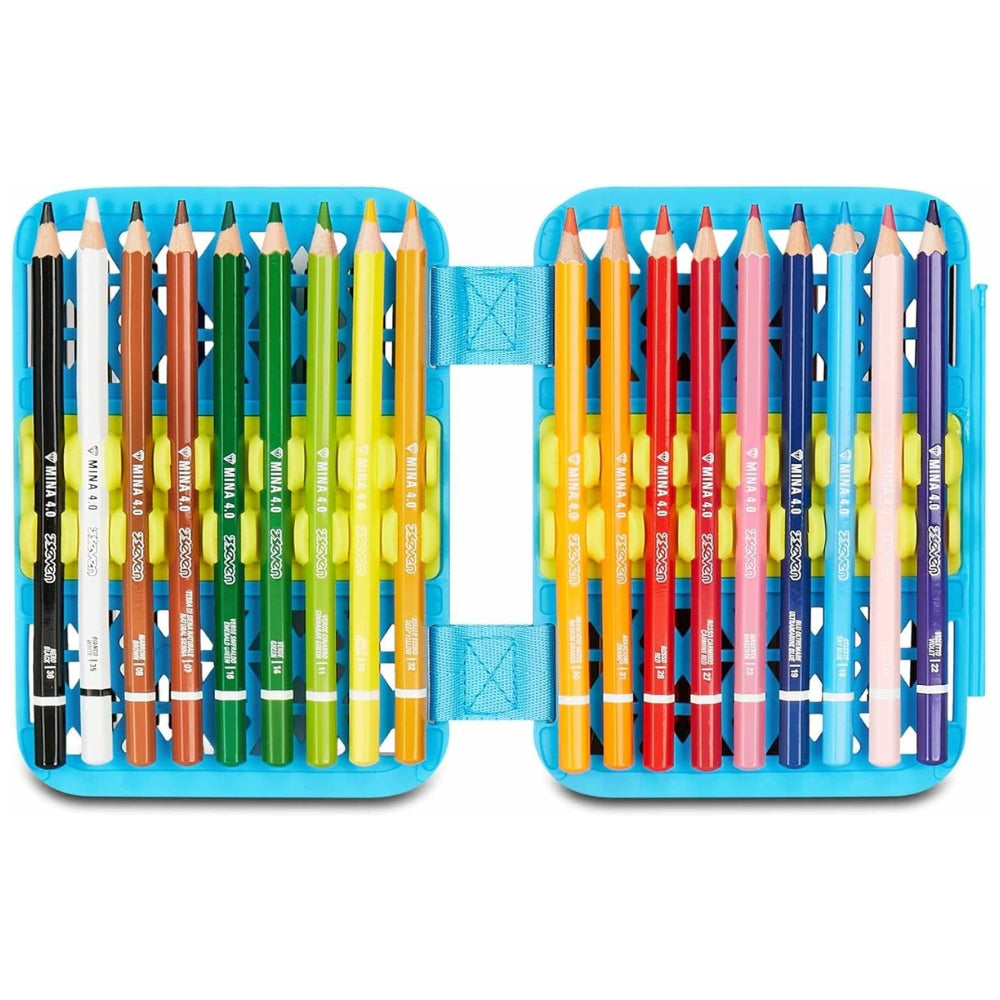 Astuccio Completo 1 Zip Sj Gang Speed Pad New - Game Led Boy - Azzurro/Rosso