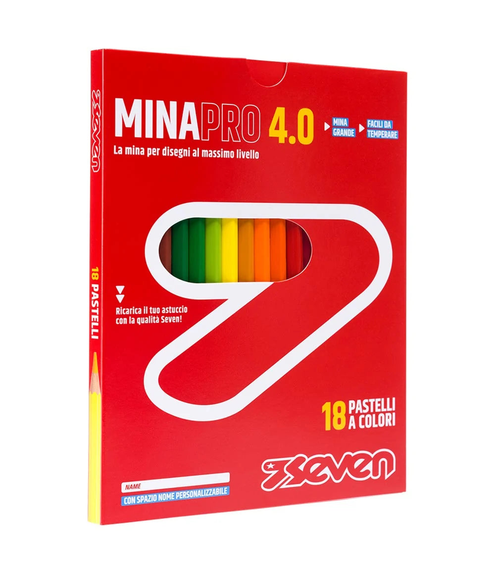 Seven MinaPro 4.0 – Set 18 Pastelli a Colori