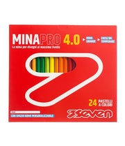 Seven MinaPro 4.0 – Set 24 Pastelli a Colori
