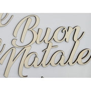 Scritta Legno Buon Natale 25cm
