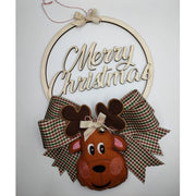 Ghirlanda Merry Christmas Renna