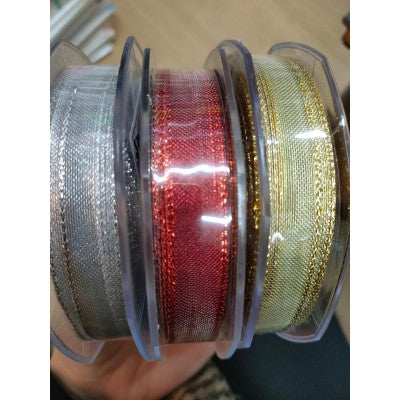 Nastro Semirigido Rosso-oro-argento