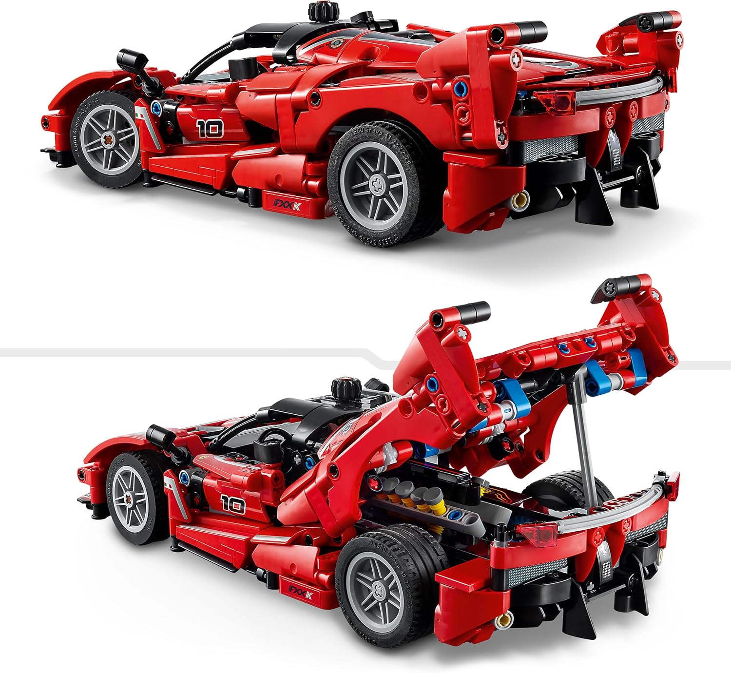 LEGO Technic Ferrari FXX K Macchina Giocattolo - Modello di Auto da Corsa per il Gioco e l'Esposizione con Motore V12, Differenziale e Pistoni Mobili - Idea Regalo per Bambini da 10 Anni - 42212