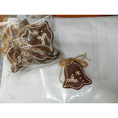 Set 6 Campanelle Natalizie Per Albero