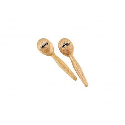 Nino Percussion Nino565, Coppia Di Maracas Piccole Ovali In Legno