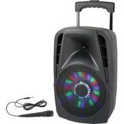 Party-8led - Diffusore Audio Portatile Con Usb, Bluetooth, Fm & Mic - 8"/20cm - 150 Watt Rms