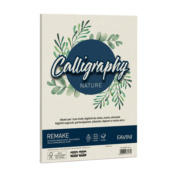 Carta Calligraphy Nature Remake - A4 - 120 gr - Favini - conf. 50 fogli