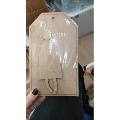 Sagoma In Legno Bambolina