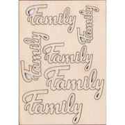 Scritte "family" In Legno - Renkalik