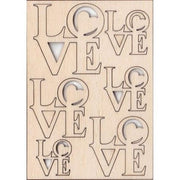 Renkalik Scritta Love In Legno