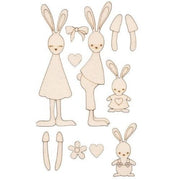 Renkalik Famiglia Coniglietti Legno