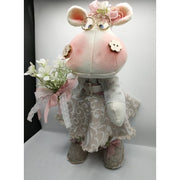 Pupazzo Ippopotamo Agata Realizzato A Mano - Renkalik