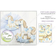 Pannello Cavallo A Dondolo Azzurro