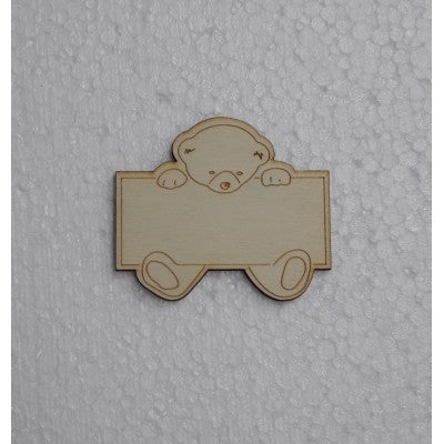 Targhetta Con Orsetto