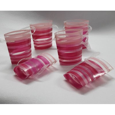 Secchiello Portaconfetti Rosa - Confezione 6 Pezzi