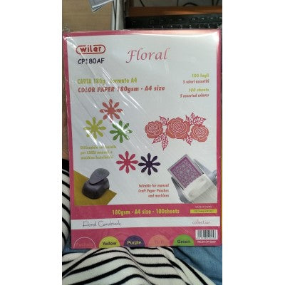 Carta Colorata Floral Wiler