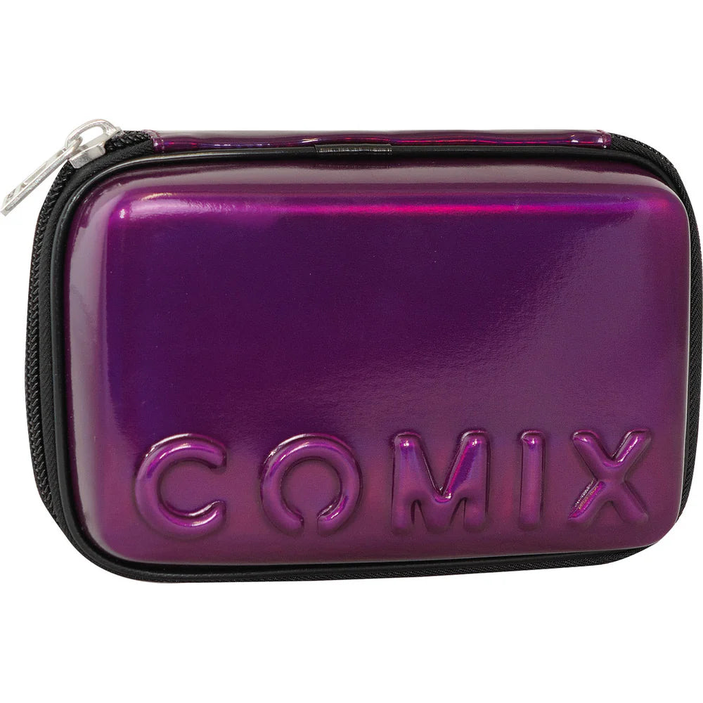 Astuccio COMIX Maxi Zip Cover Rigida con Maxi Logo in Rilievo, 21 x 14,5h x 6,5 cm – Colori Assortiti