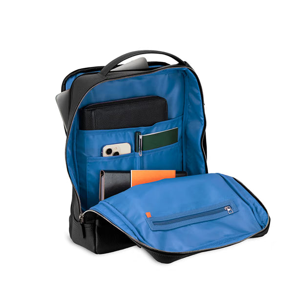 Zaino 15,6" Vancouver Nero-Blu Lapislazzuli – Campo Marzio