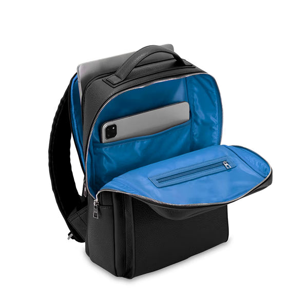 Zaino 13" Doha Nero e Blu Lapislazzuli – Campo Marzio