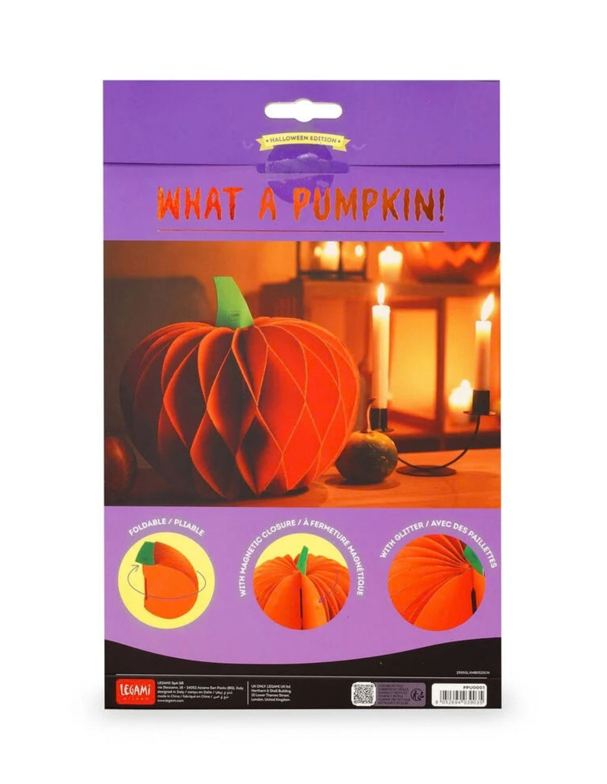 Zucca di Halloween pieghevole in carta - What a Pumpkin!