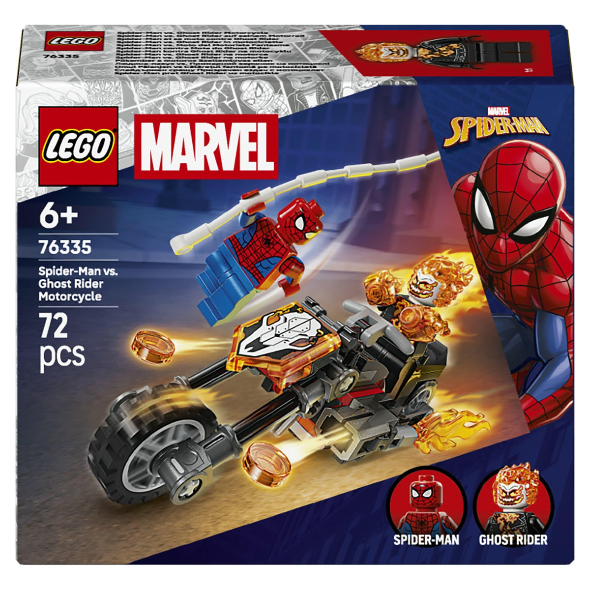 LEGO Marvel Spider-Man vs. Ghost Rider in motocicletta 76335