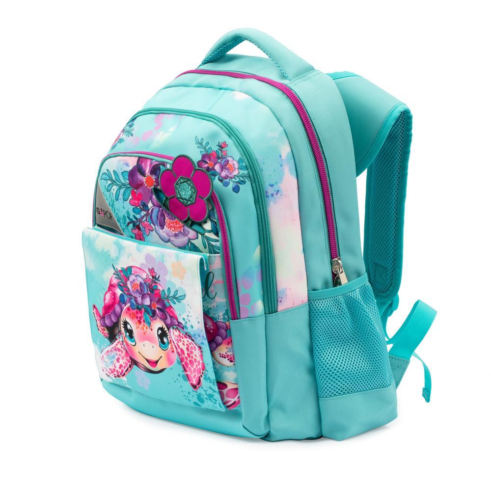 Zaino Round GoPOP Turtle Bloom - Verde Acqua - Giochi Preziosi