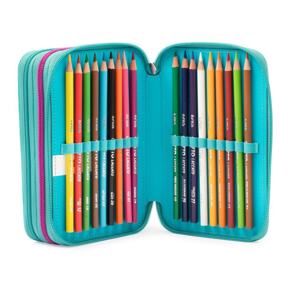 Astuccio Completo 3 Zip Turtle Bloom - Giochi Preziosi