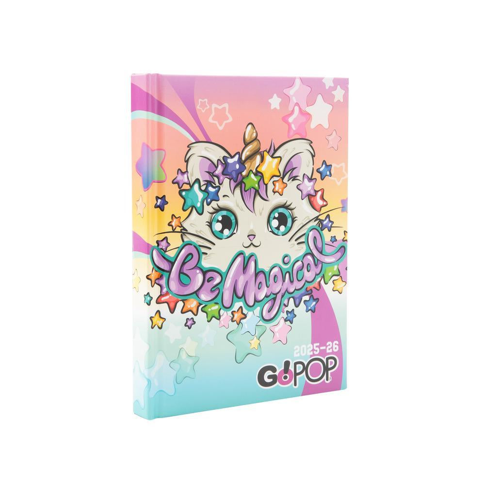 Diario Standard Giornaliero GoPOP Girl, Datato 2025/2026, 10 Mesi - Fantasie Assortite